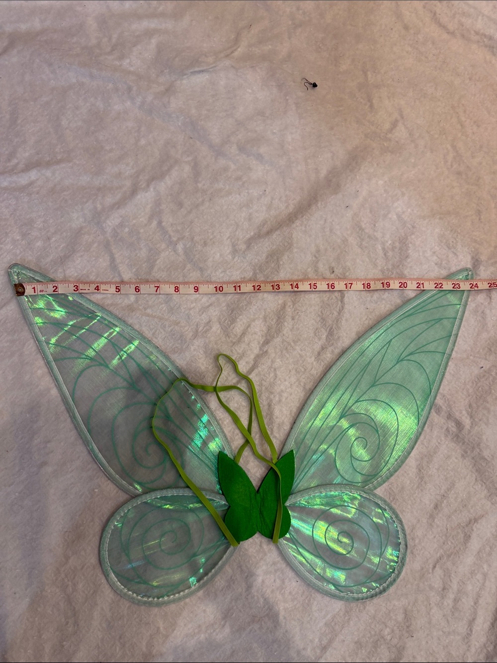 Iridescent Green Fairy Wings Costume Accessory - Picture 5 of 5